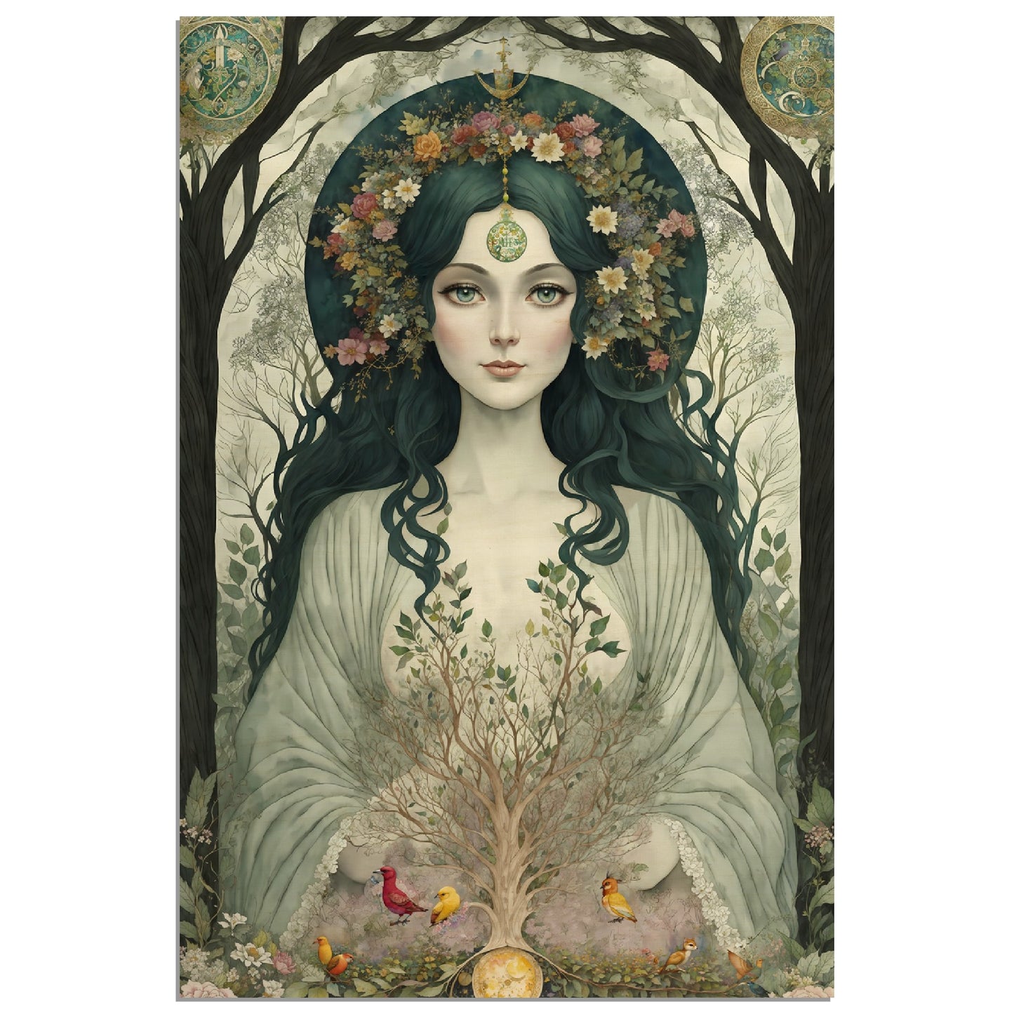 Daily Pinup #71 - Zoe Goddess of New Life Wall Art