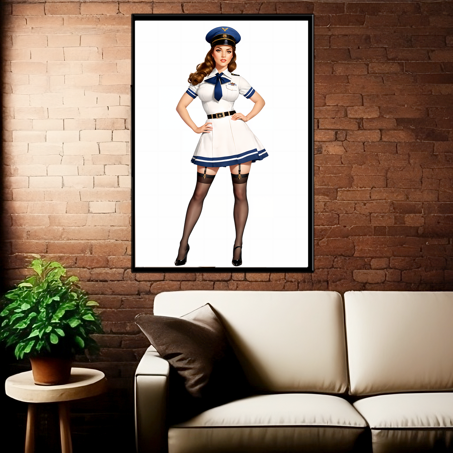 Daily Pinup #08 Air Force Girl Wall Art