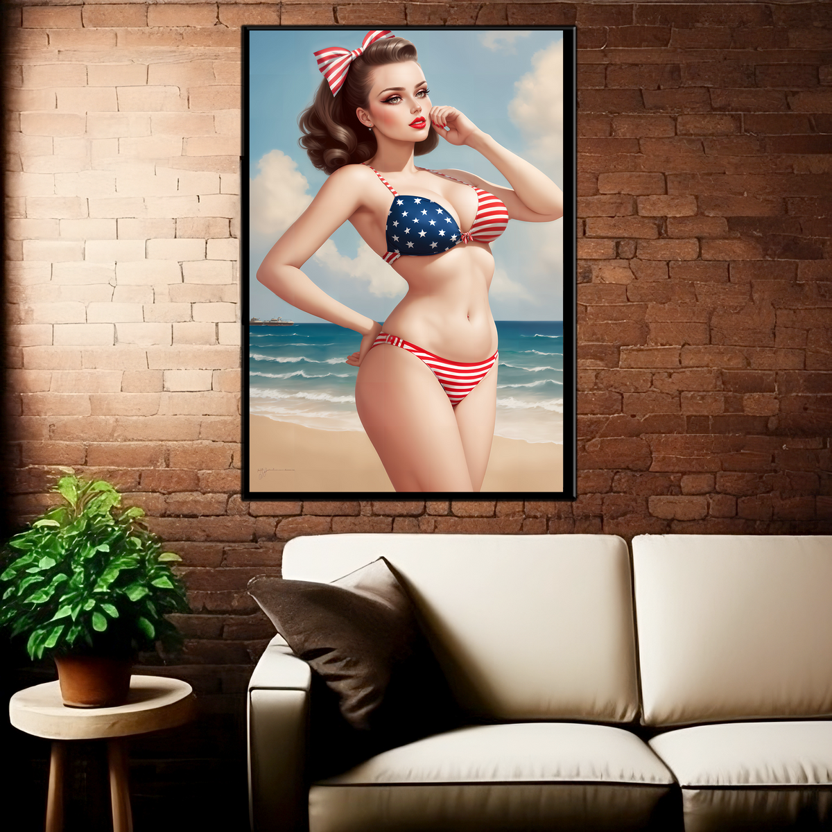 The Daily Pinup #103 - Stars & Stripes Wall Art