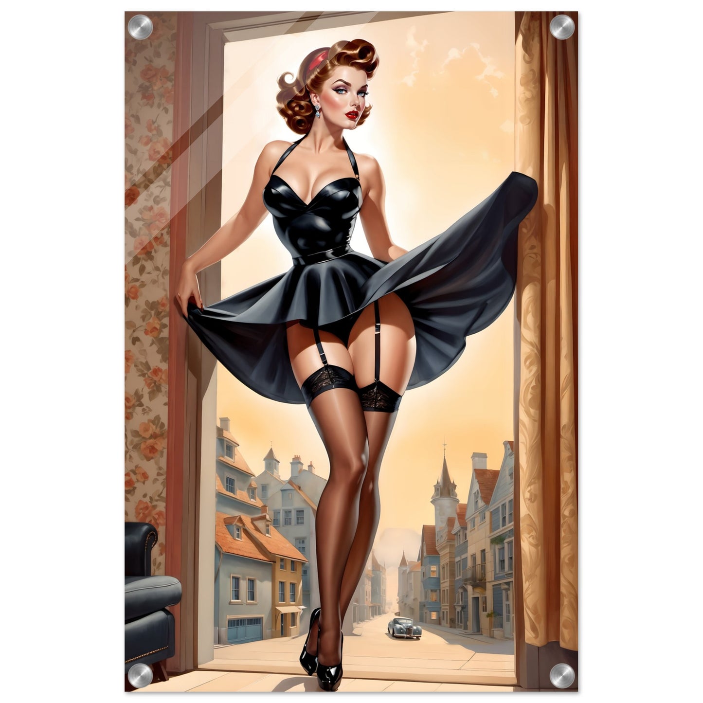 Daily Pinup #110 - "Flirty" Pinup Wall Art