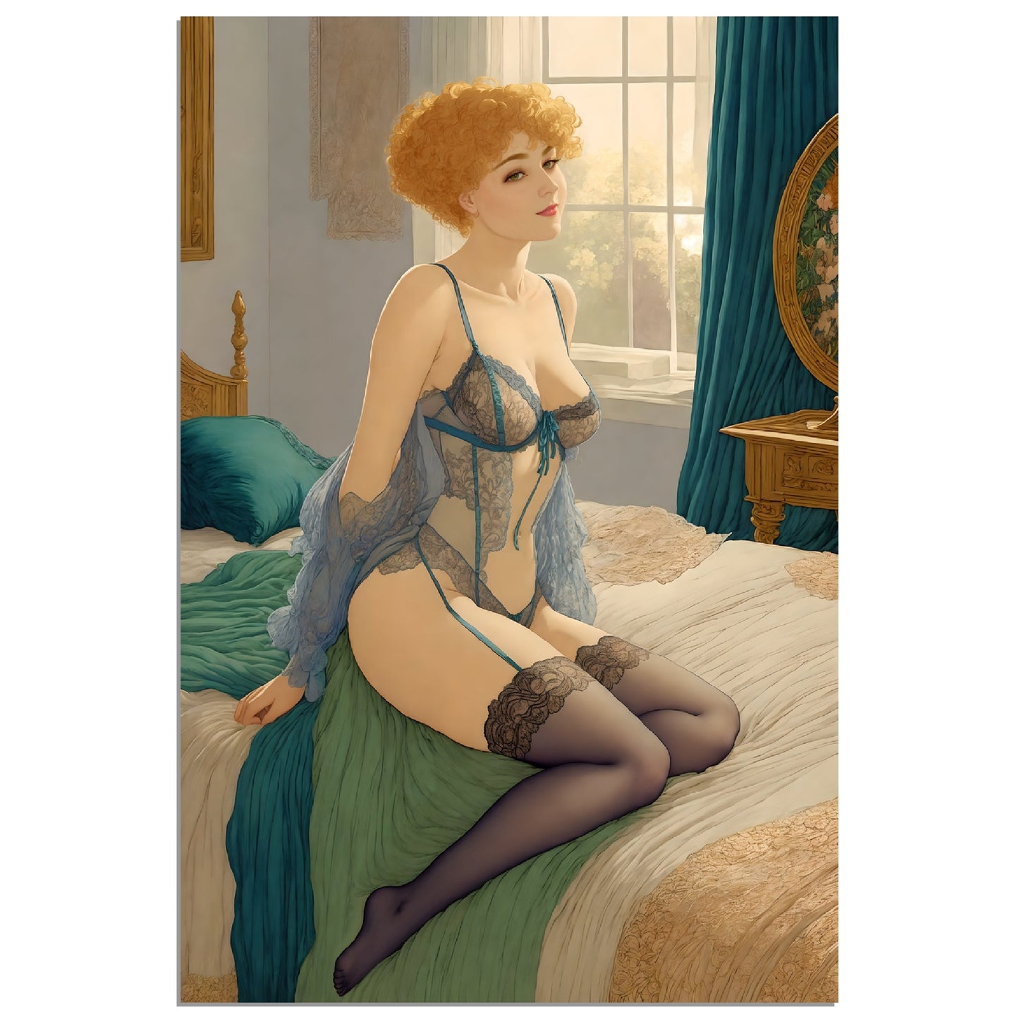 Daily Pinup #76 - Old Fashioned Beauty Wall Art