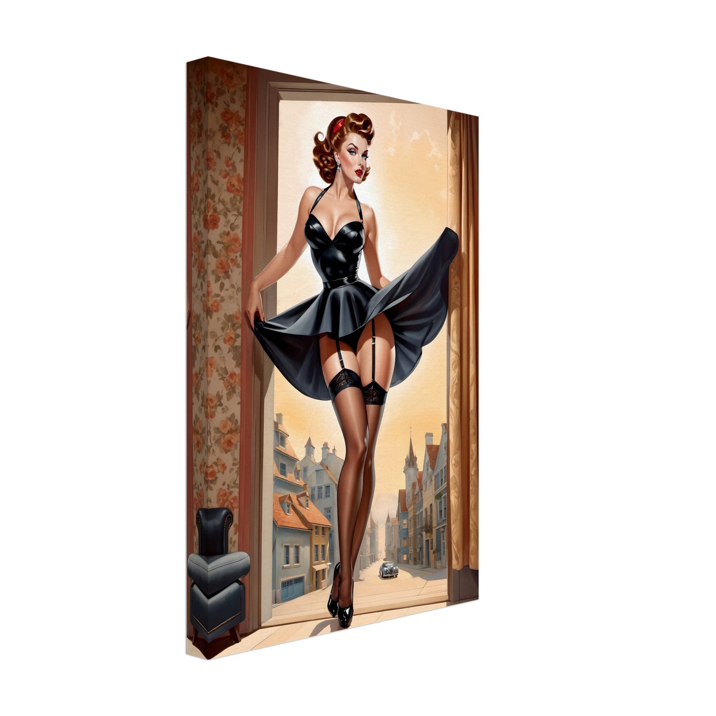 Daily Pinup #110 - "Flirty" Pinup Wall Art