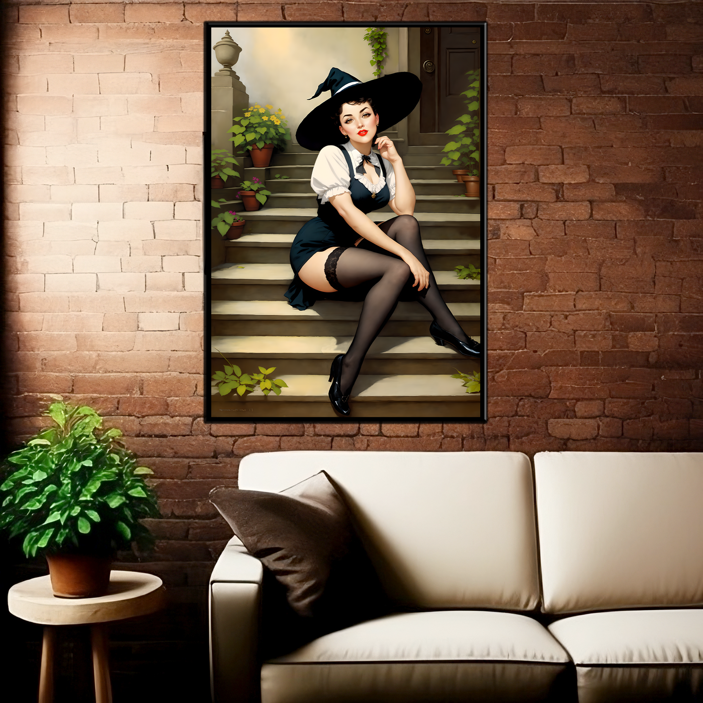 Daily Pinup #35 - Witch at Your Door Step Wall Art