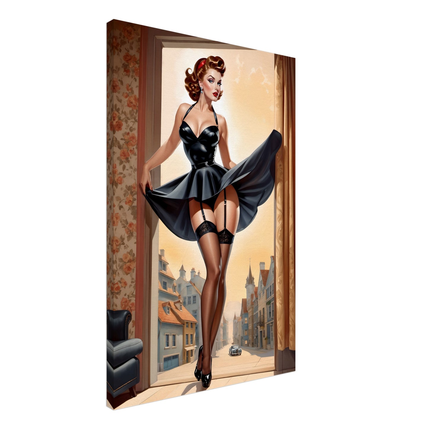 Daily Pinup #110 - "Flirty" Pinup Wall Art