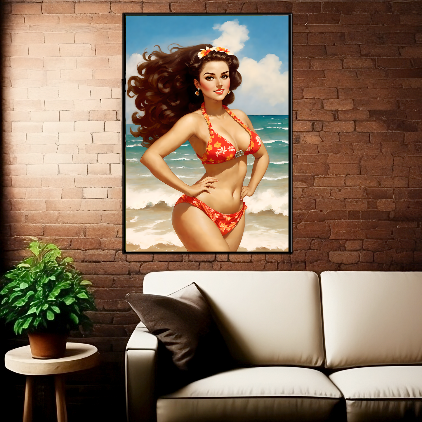 Daily Pinup #56 - Beach Bikini Wall Art