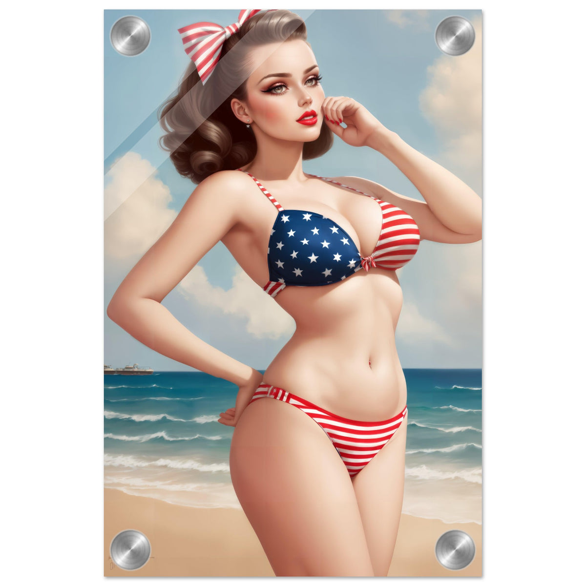 The Daily Pinup #103 - Stars & Stripes Wall Art