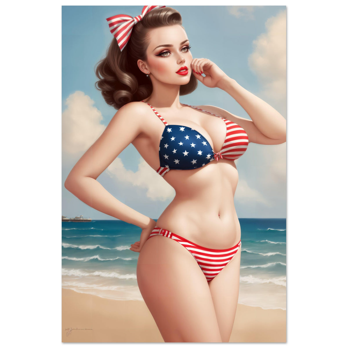 The Daily Pinup #103 - Stars & Stripes Wall Art