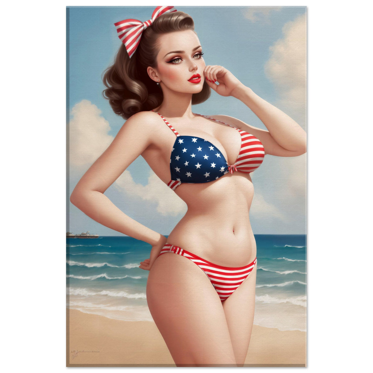 The Daily Pinup #103 - Stars & Stripes Wall Art