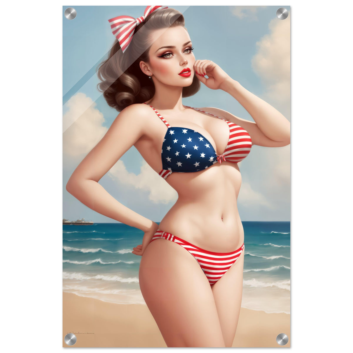 The Daily Pinup #103 - Stars & Stripes Wall Art