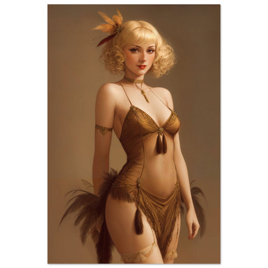 The Daily Pinup #96 - Golden Flapper Wall Art