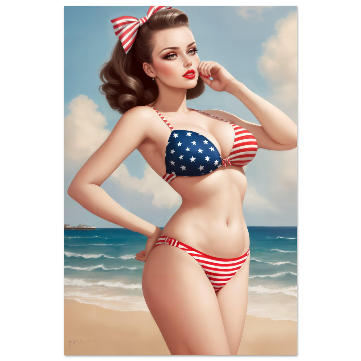 The Daily Pinup #103 - Stars & Stripes Wall Art
