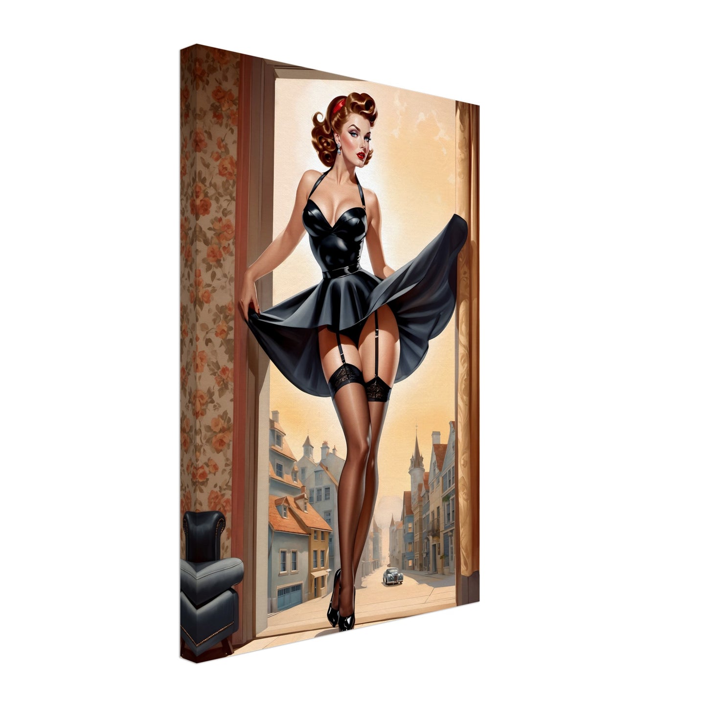 Daily Pinup #110 - "Flirty" Pinup Wall Art