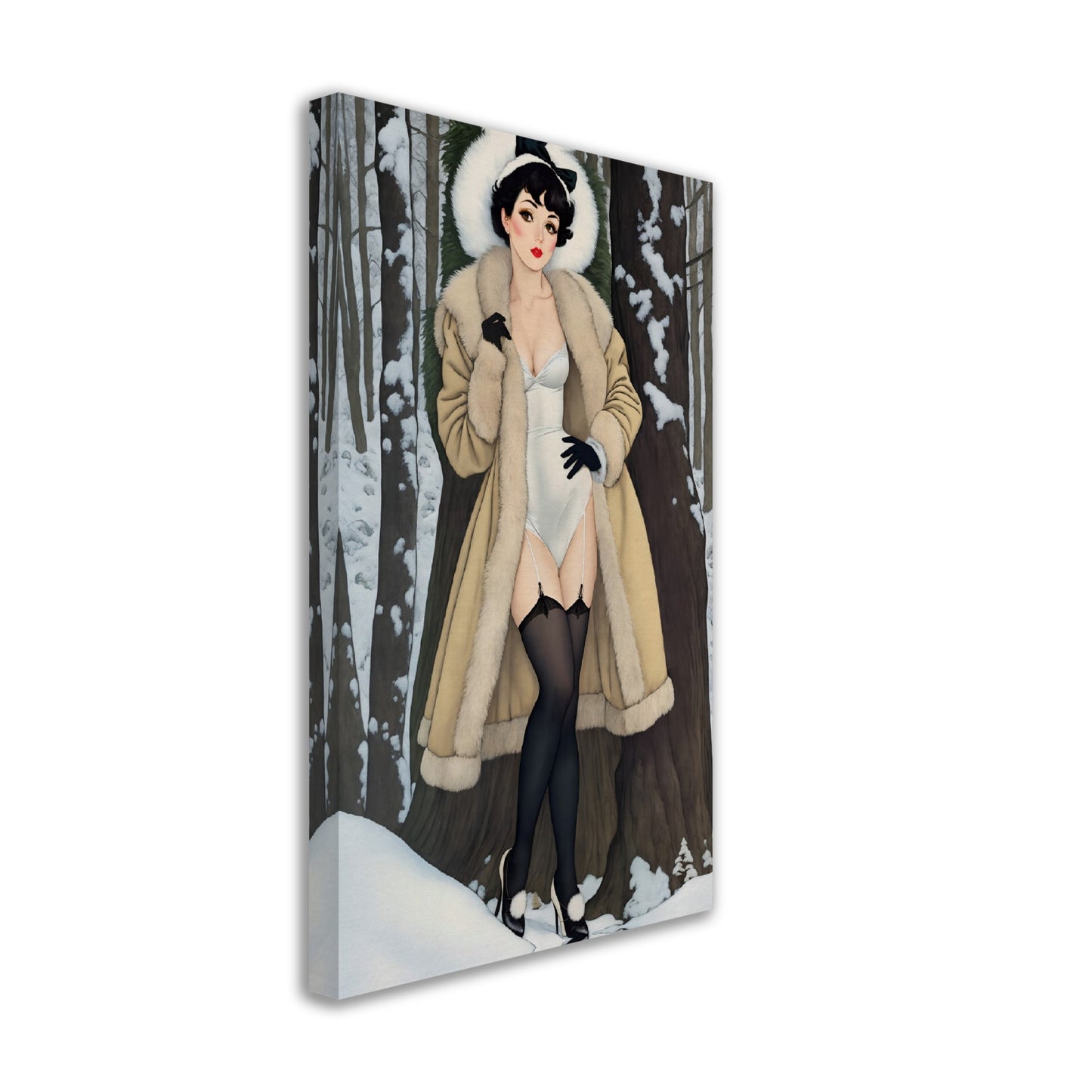 Daily Pinup #24 - Vintage Snow Bunny Wall Art