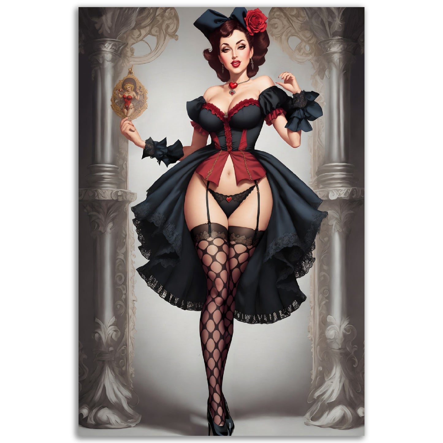 Daily Pinup #22 - Queen of Hearts Wall Art