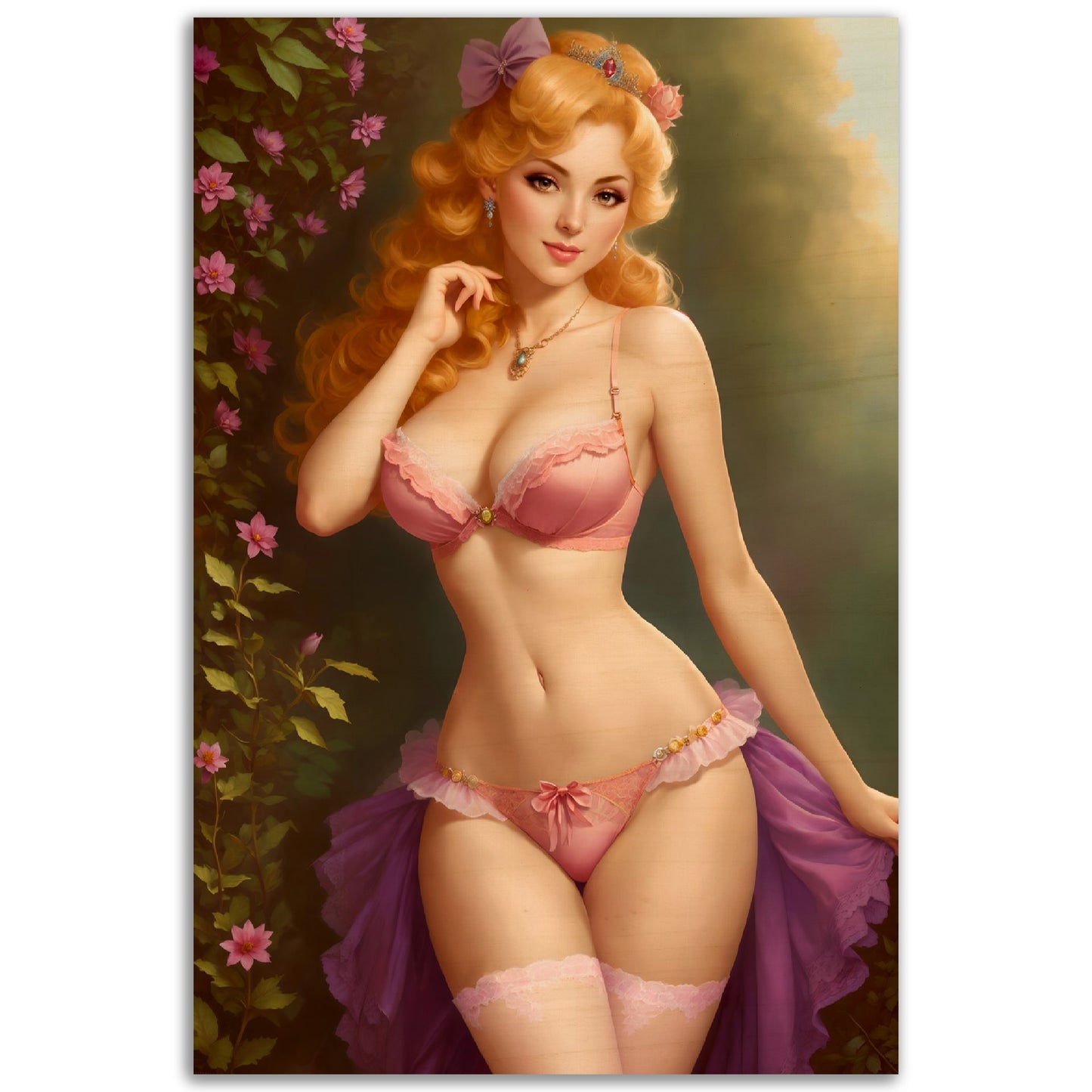 Daily Pinup #52 - Pink Princess Wall Art