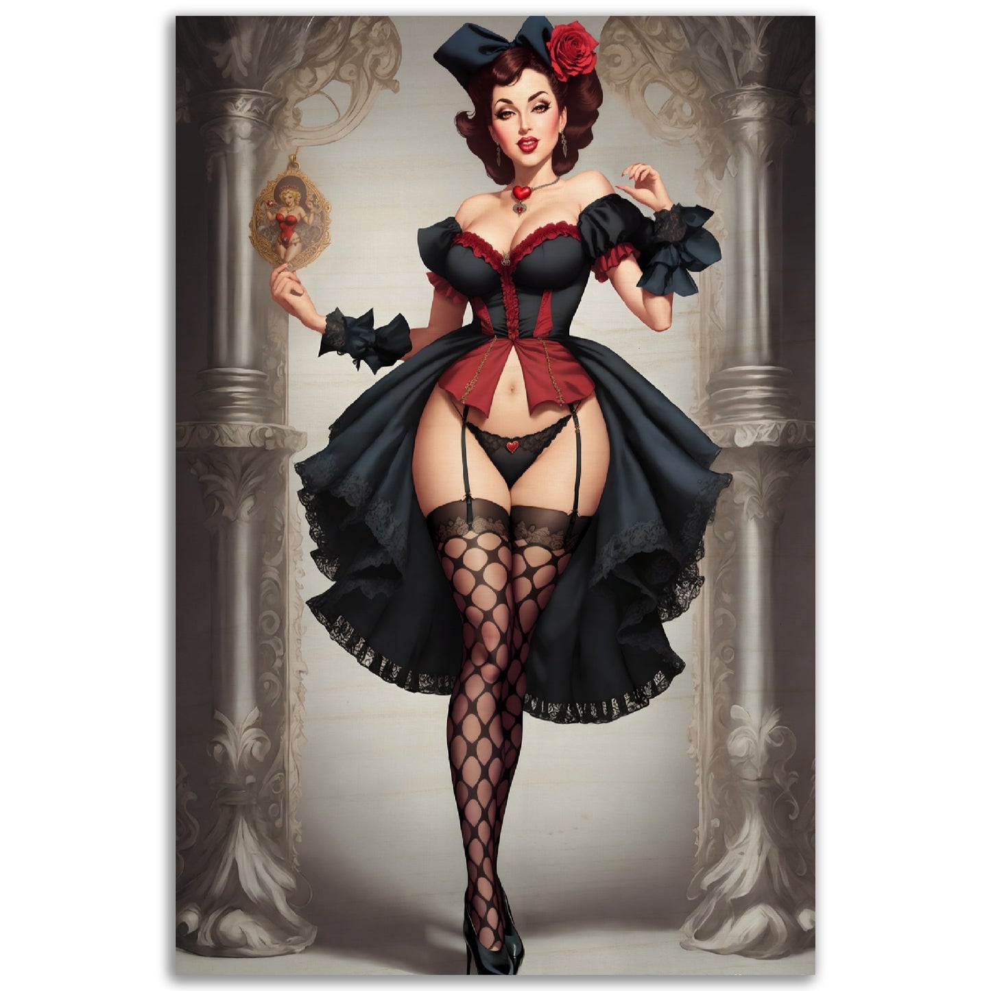 Daily Pinup #22 - Queen of Hearts Wall Art