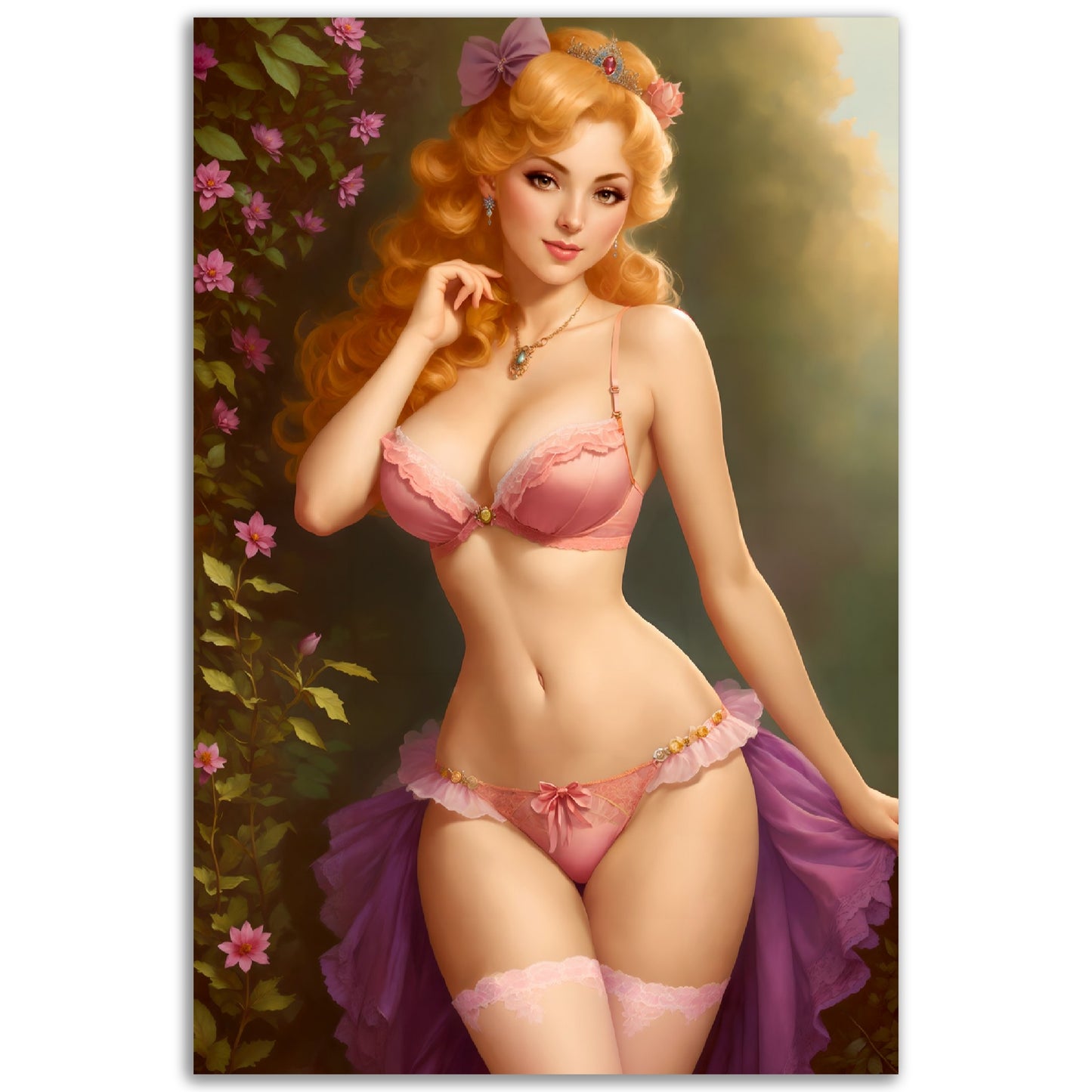 Daily Pinup #52 - Pink Princess Wall Art