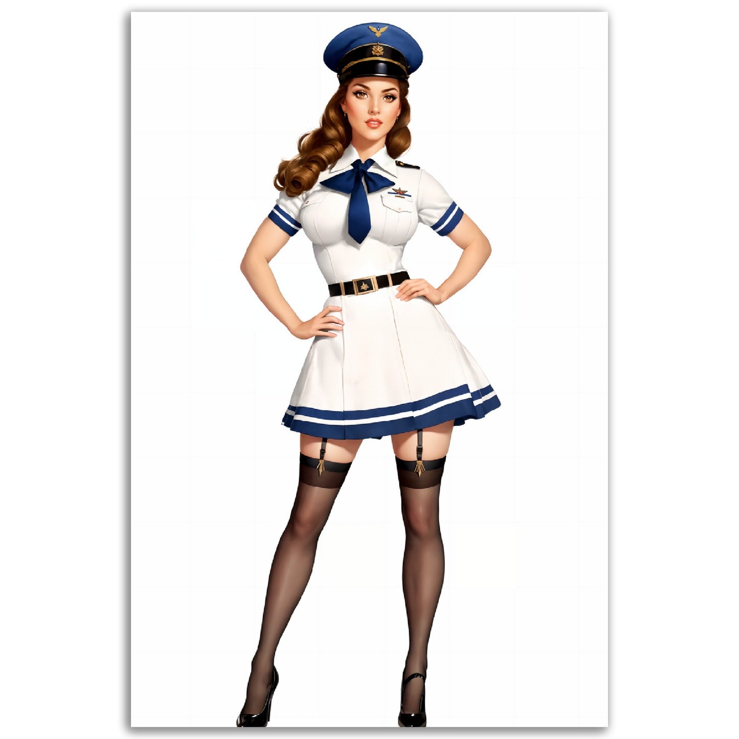 Daily Pinup #08 Air Force Girl Wall Art