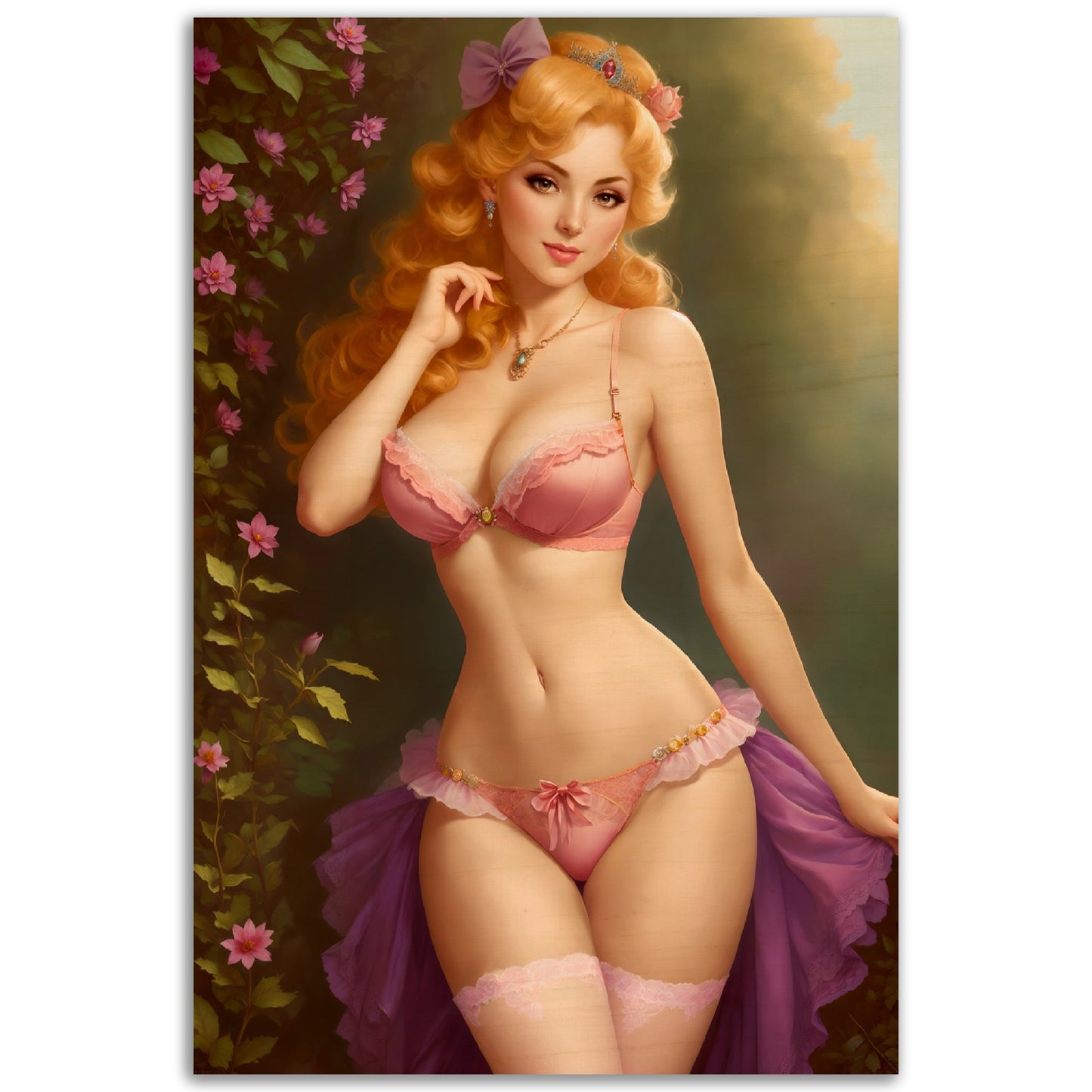 Daily Pinup #52 - Pink Princess Wall Art