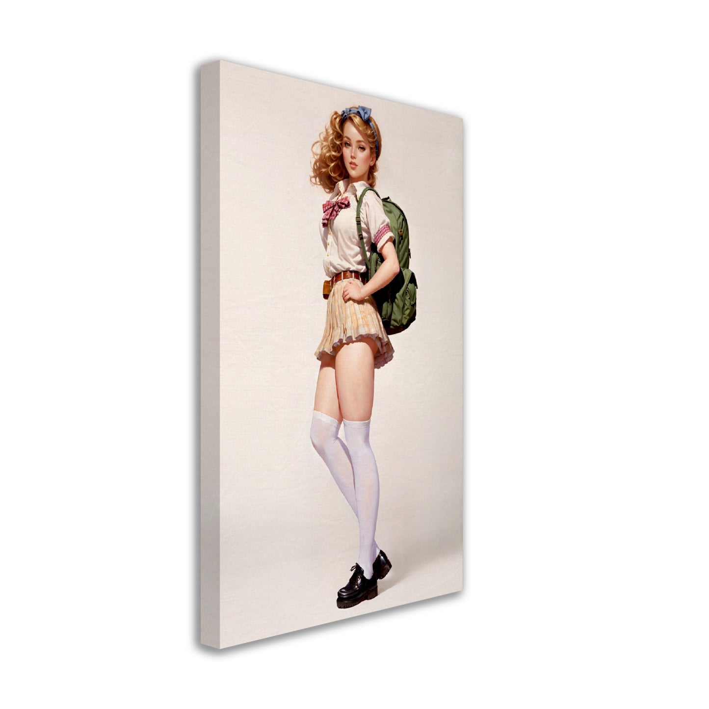 Daily Pinup #15 - School Girl Coed Pinup Wall Art