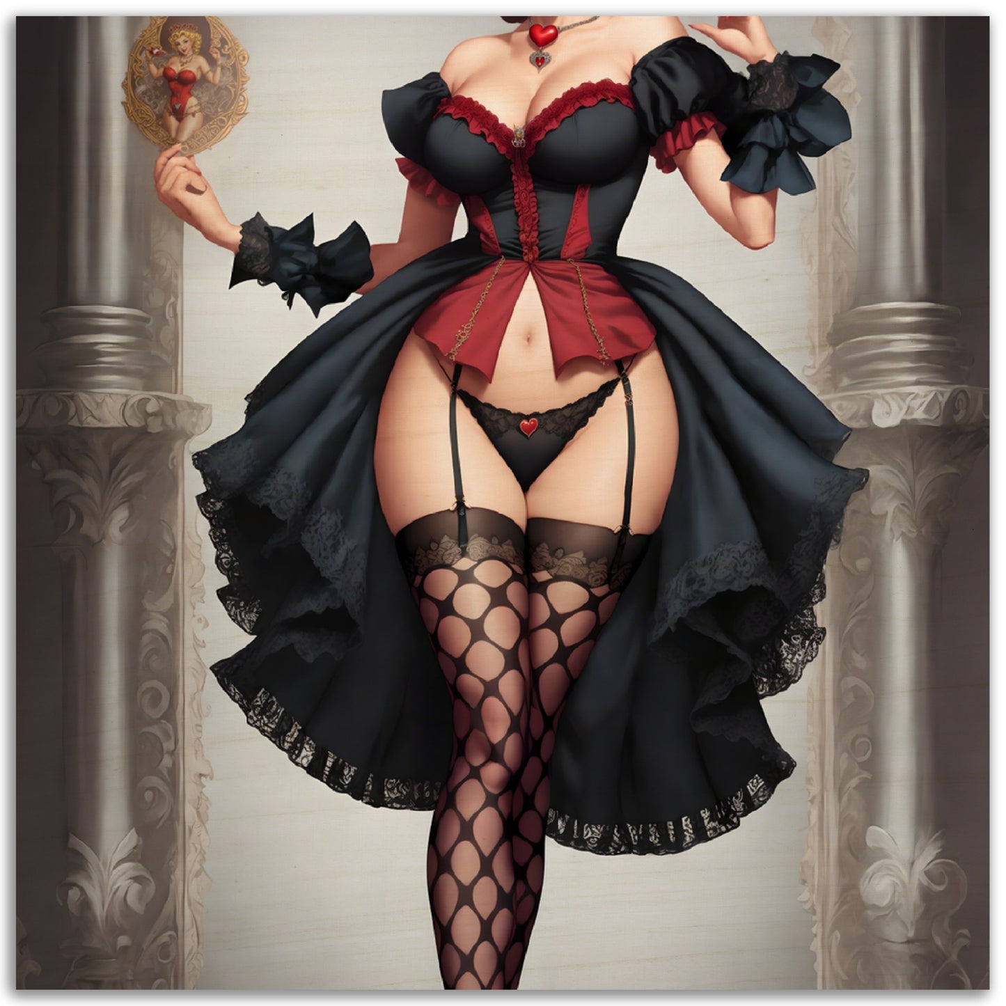 Daily Pinup #22 - Queen of Hearts Wall Art