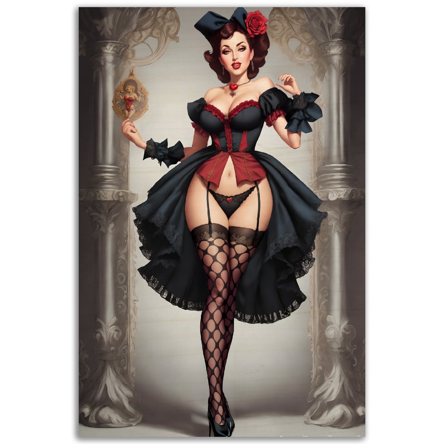 Daily Pinup #22 - Queen of Hearts Wall Art