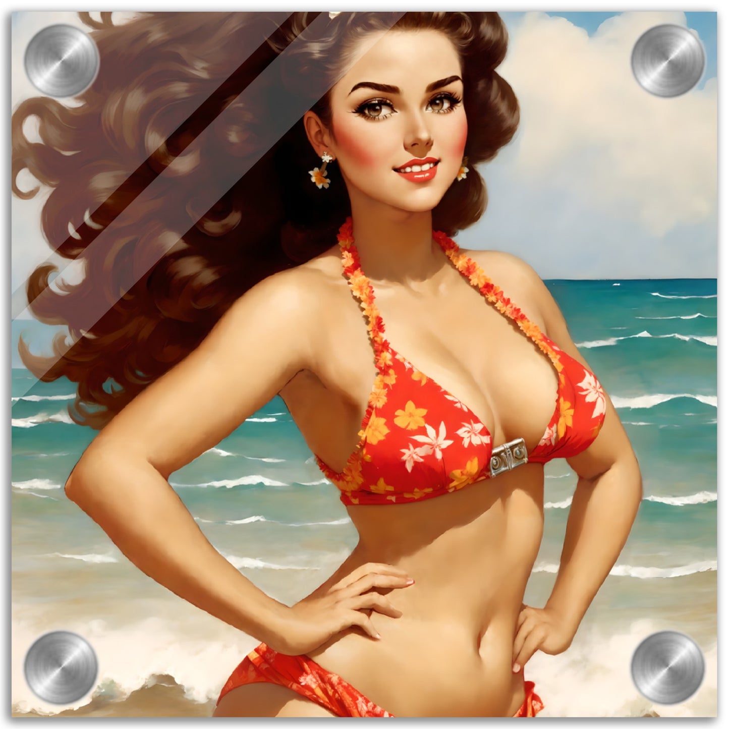 Daily Pinup #56 - Beach Bikini Wall Art