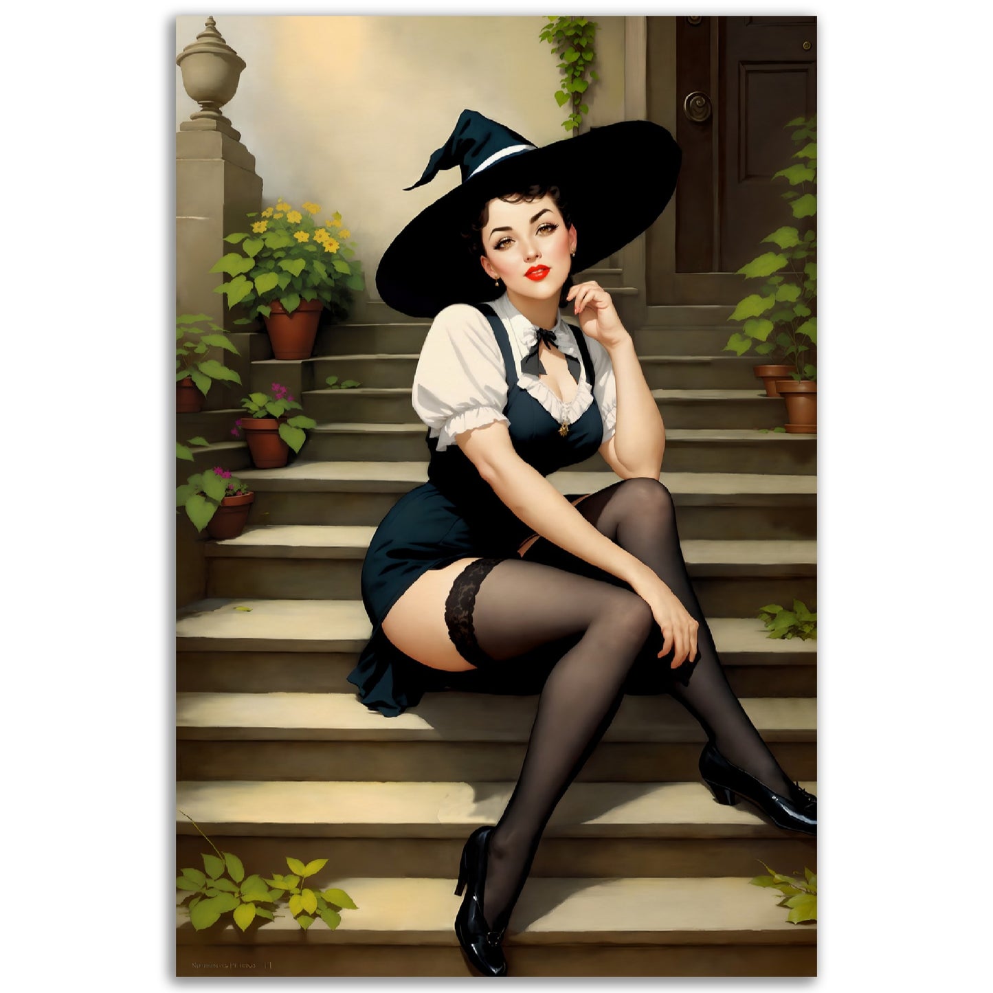Daily Pinup #35 - Witch at Your Door Step Wall Art
