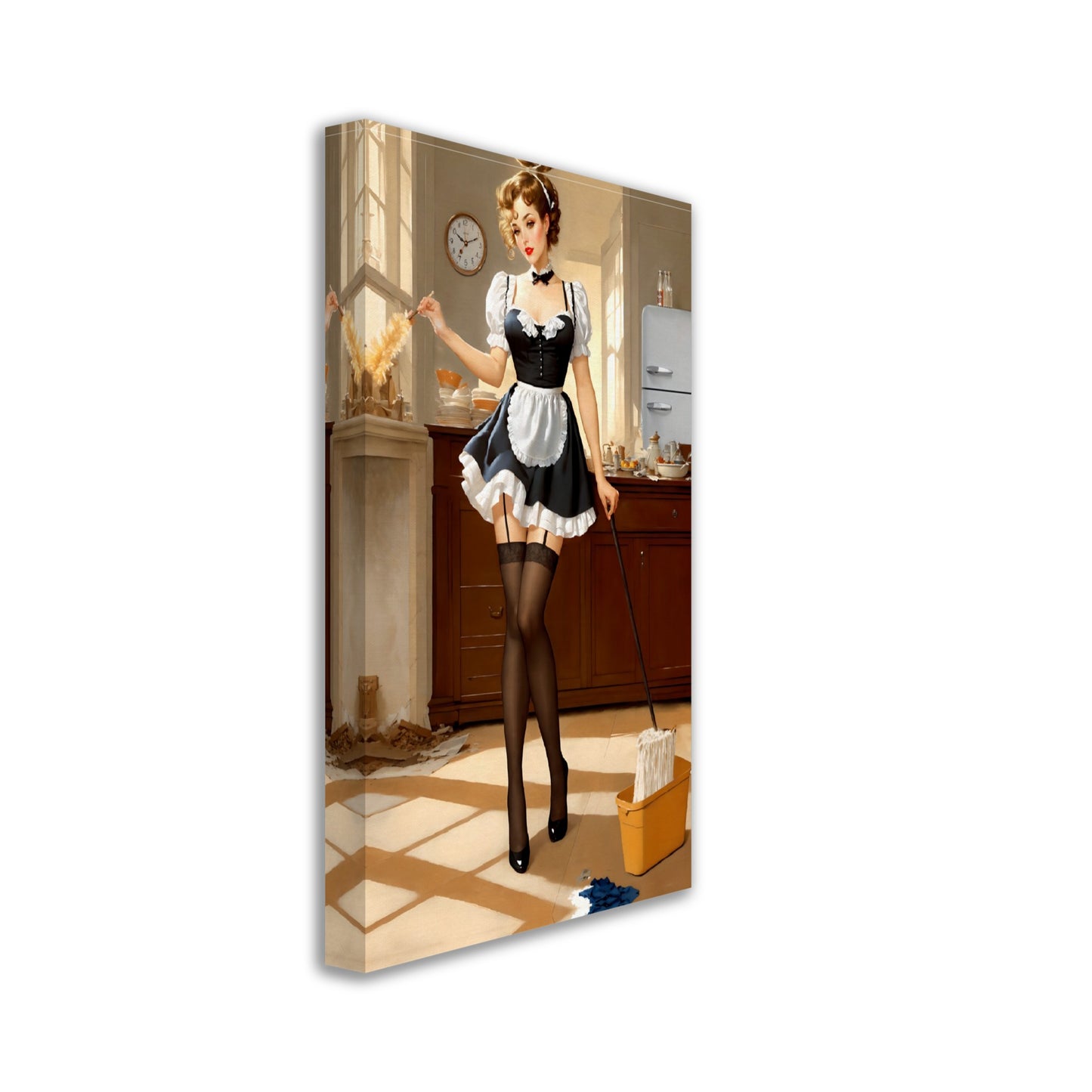 Daily Pinup #05 - Retro Maid Pinup Wall Art
