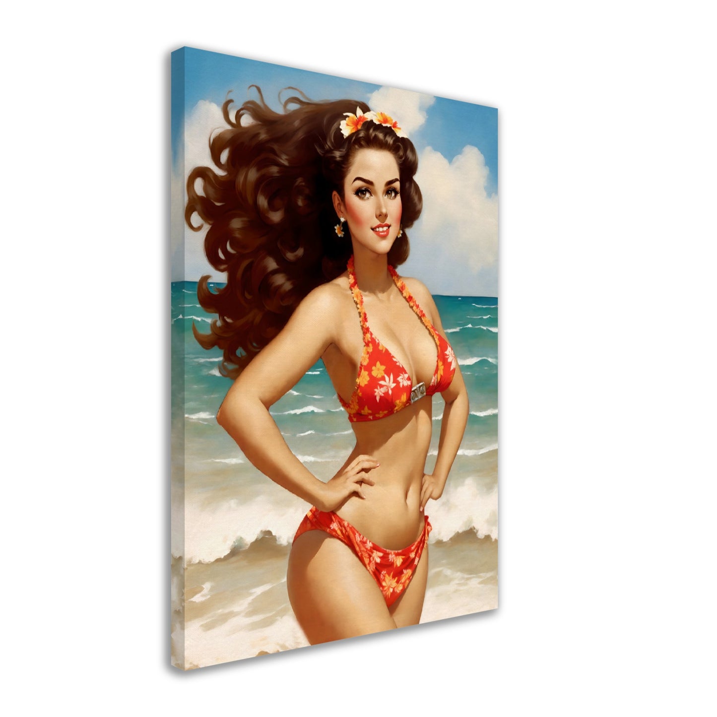 Daily Pinup #56 - Beach Bikini Wall Art