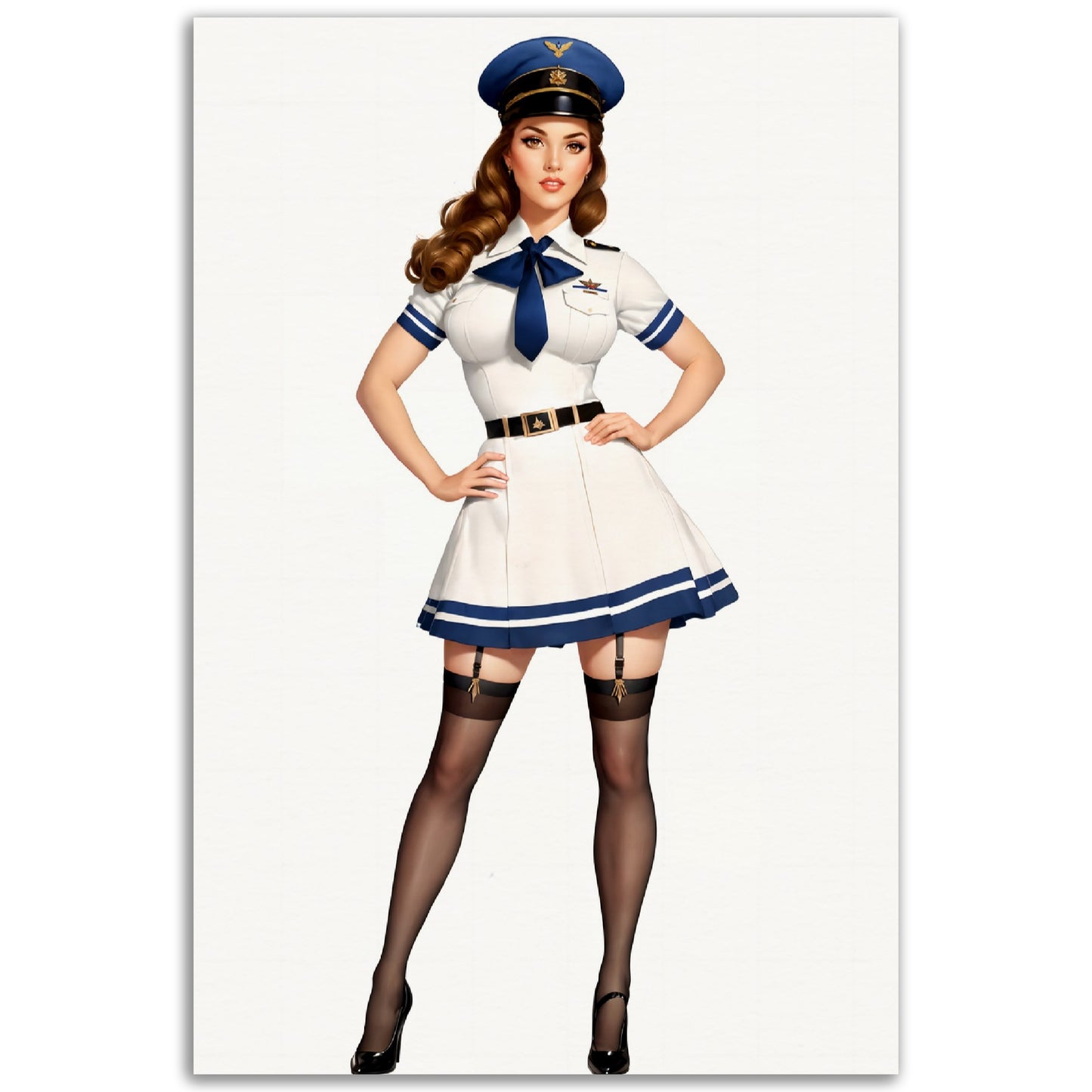 Daily Pinup #08 Air Force Girl Wall Art