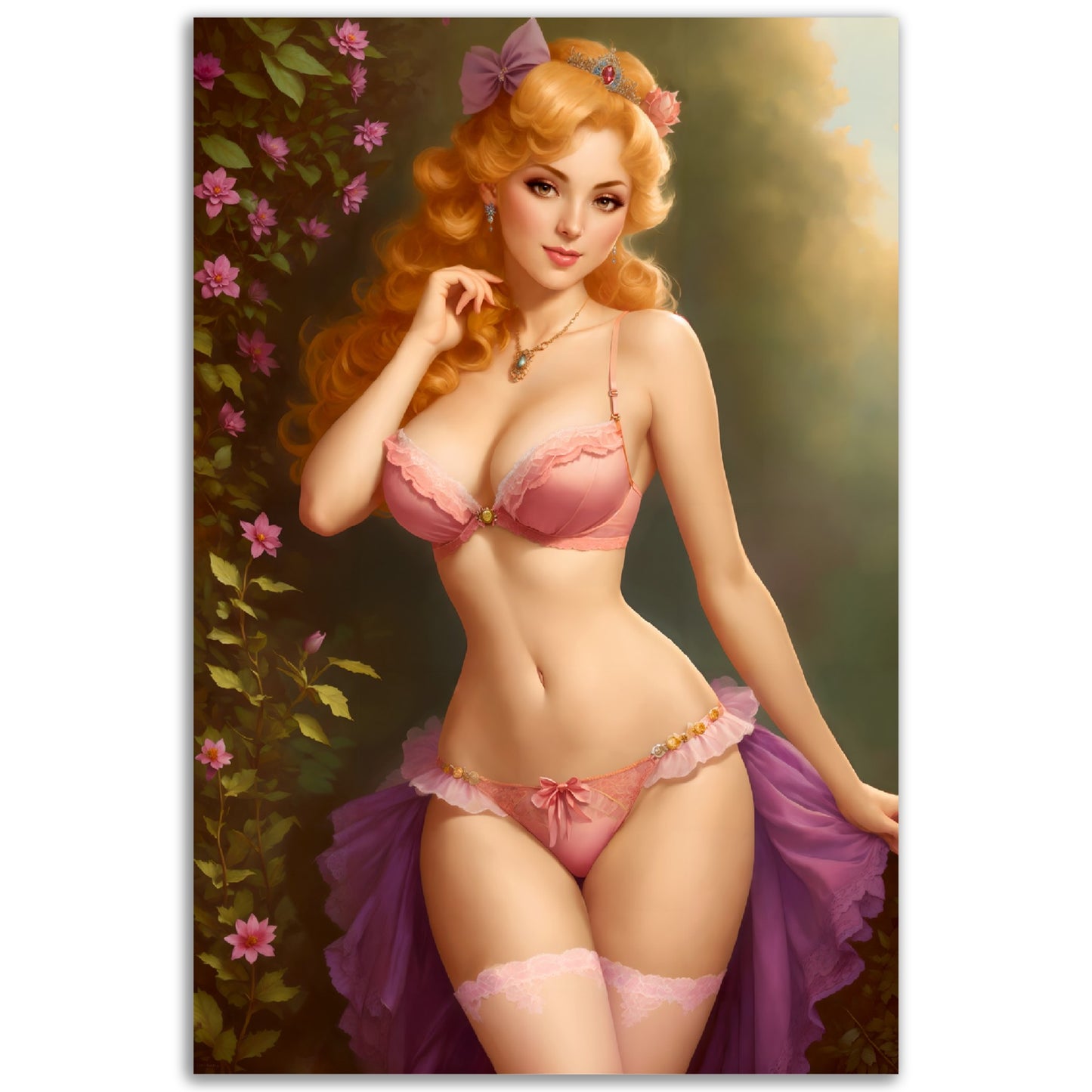 Daily Pinup #52 - Pink Princess Wall Art