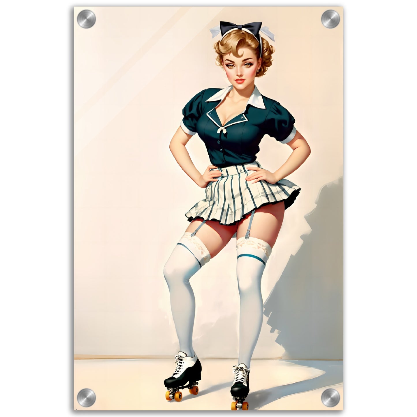 Daily Pinup #14 - Retro Car Hop Girl Wall Art