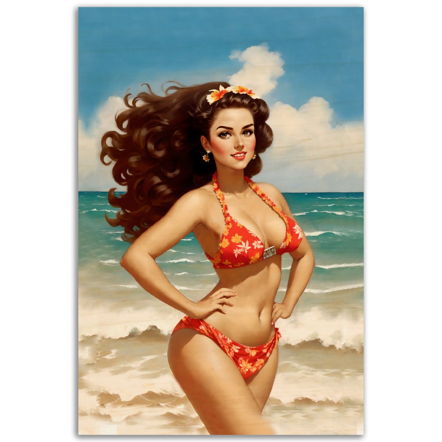 Daily Pinup #56 - Beach Bikini Wall Art