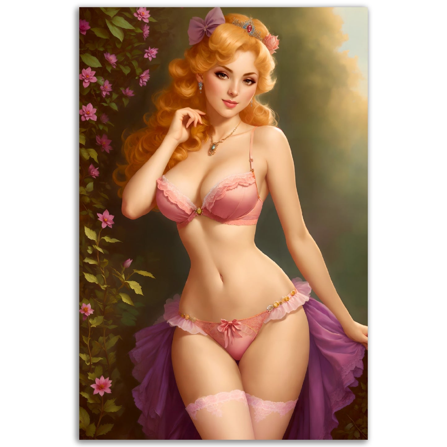 Daily Pinup #52 - Pink Princess Wall Art