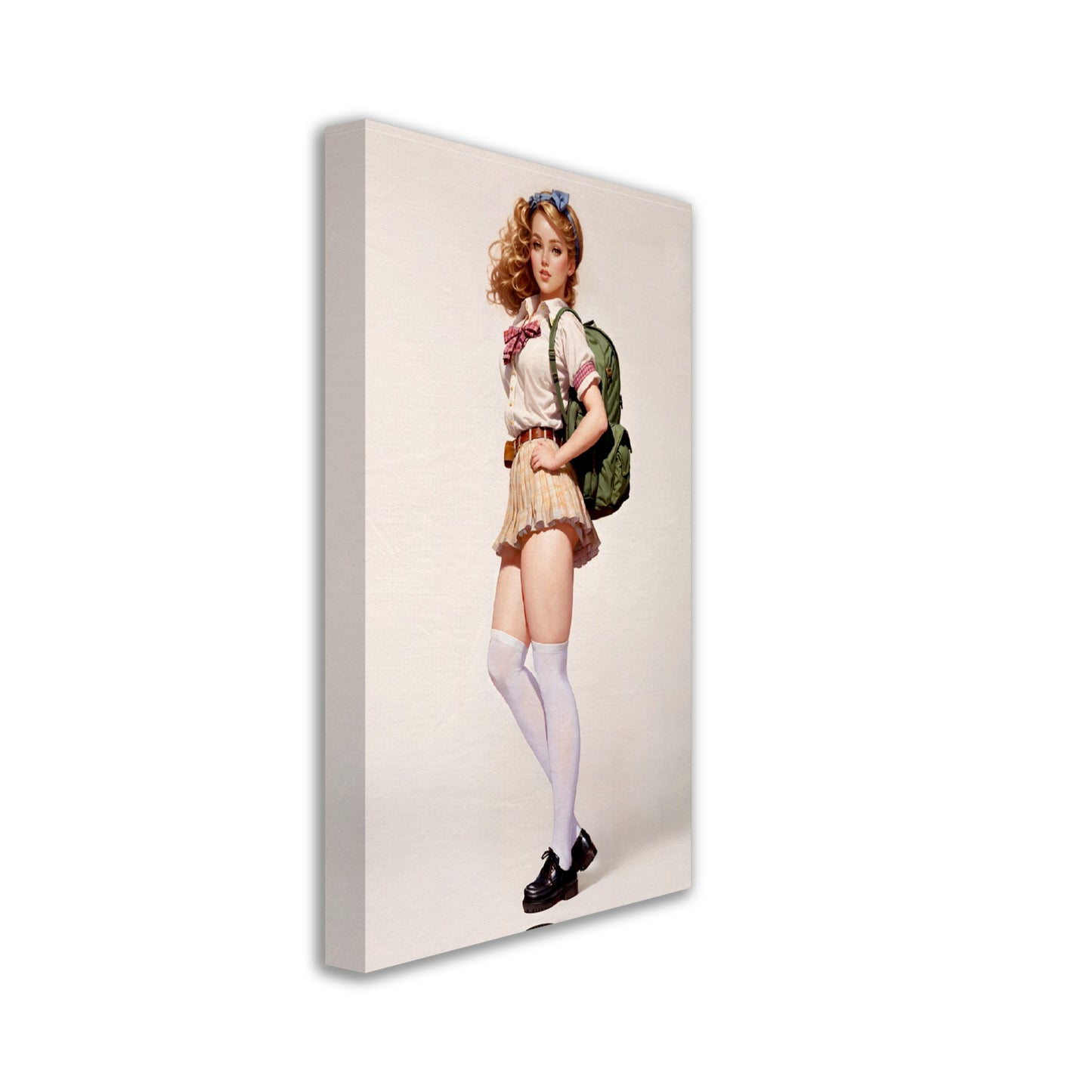 Daily Pinup #15 - School Girl Coed Pinup Wall Art