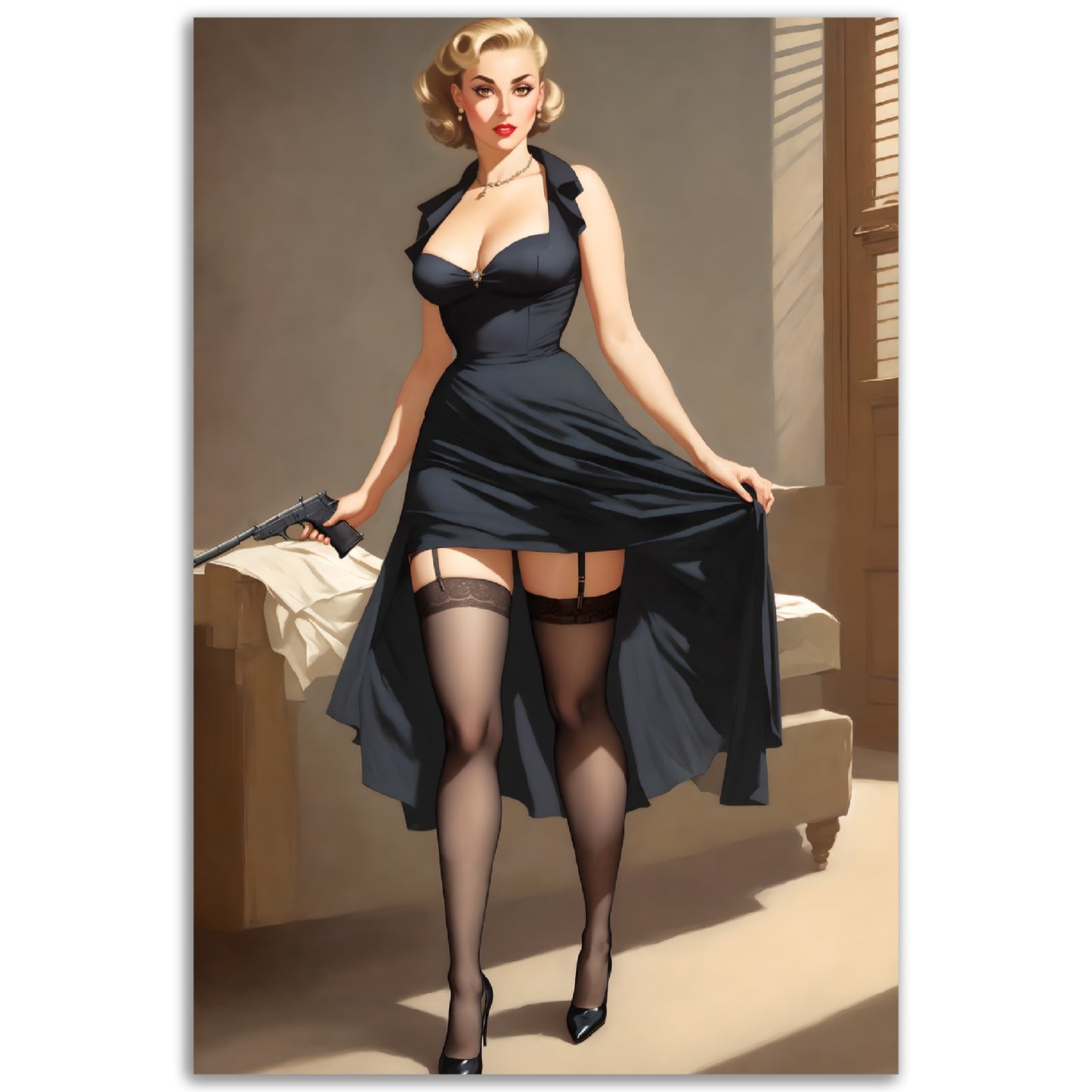 Daily Pinup #34 - Secret Agent Wall Art
