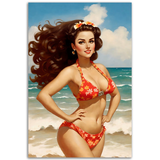 Daily Pinup #56 - Beach Bikini Wall Art