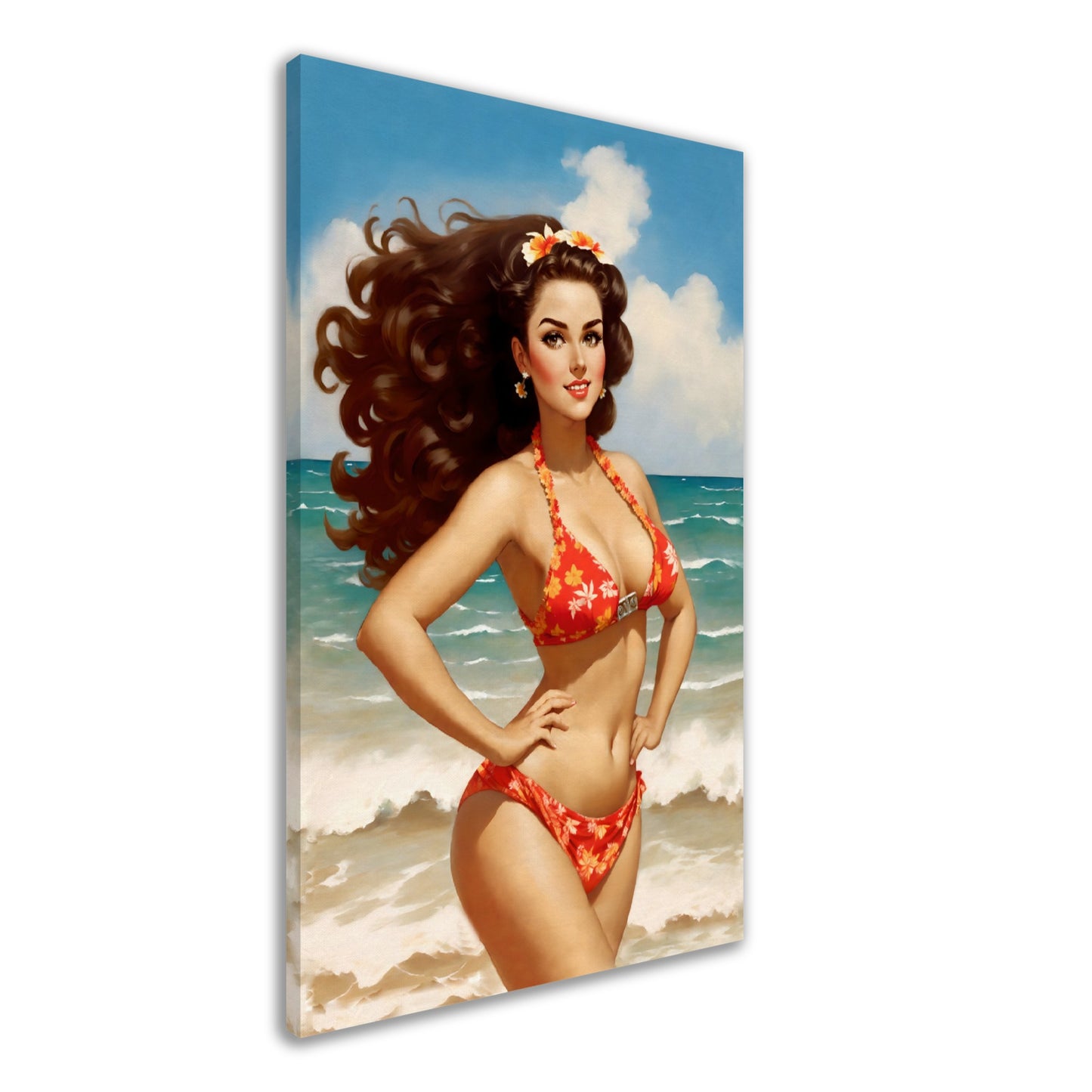 Daily Pinup #56 - Beach Bikini Wall Art