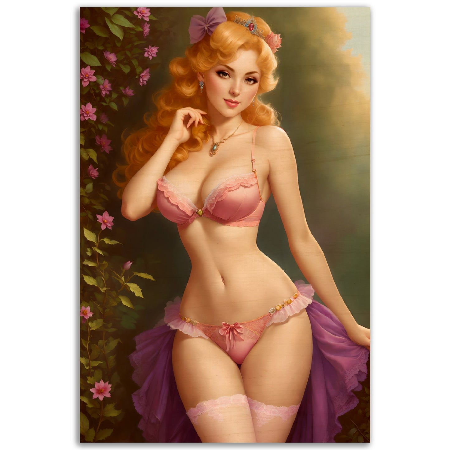Daily Pinup #52 - Pink Princess Wall Art