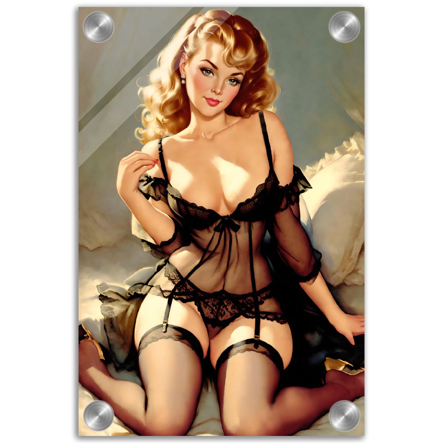 Daily Pinup #69 - She's Waiting Wall Art