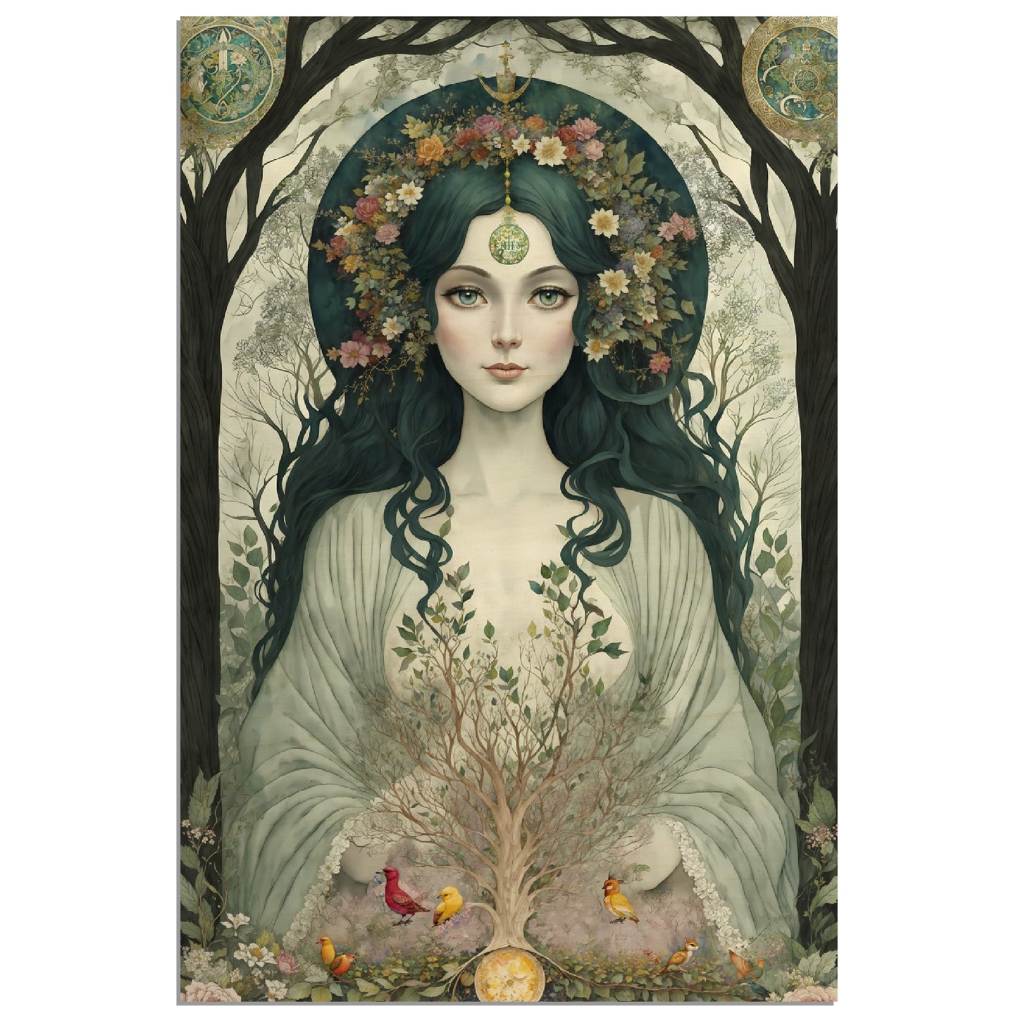 Daily Pinup #71 - Zoe Goddess of New Life Wall Art