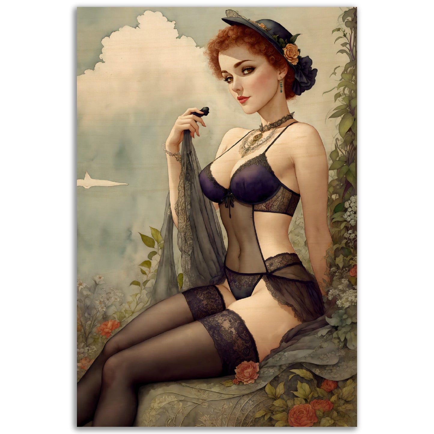 Daily Pinup #60 - Retro Temptress Wall Art