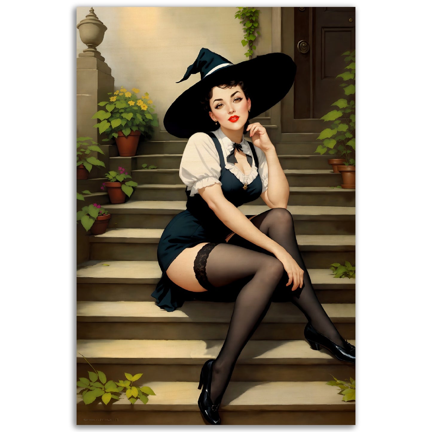 Daily Pinup #35 - Witch at Your Door Step Wall Art