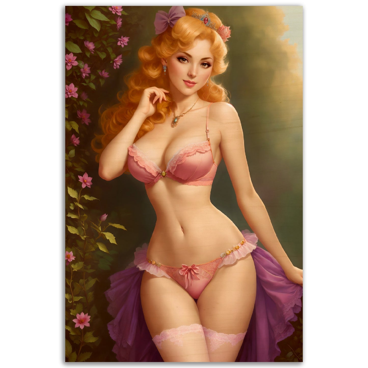 Daily Pinup #52 - Pink Princess Wall Art