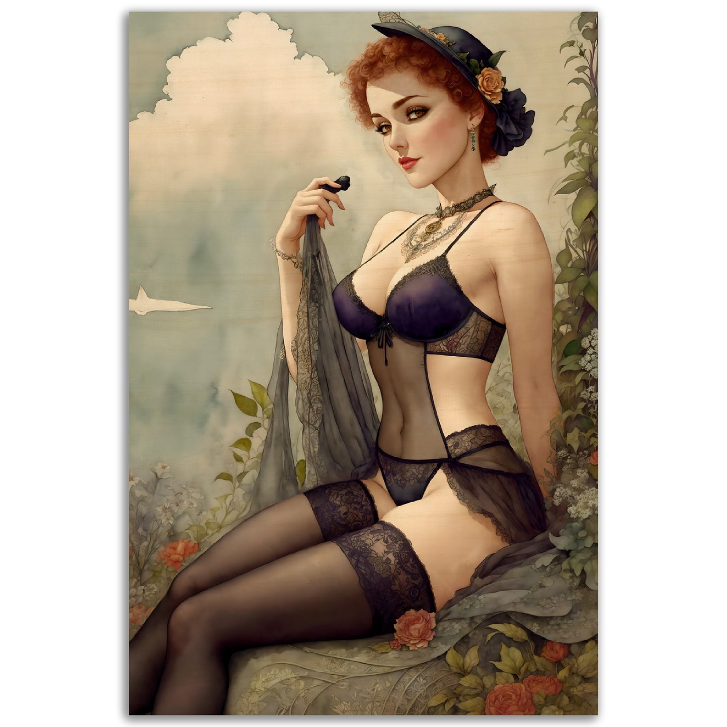 Daily Pinup #60 - Retro Temptress Wall Art