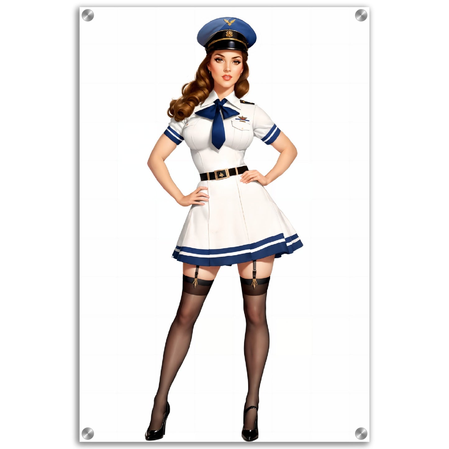 Daily Pinup #08 Air Force Girl Wall Art