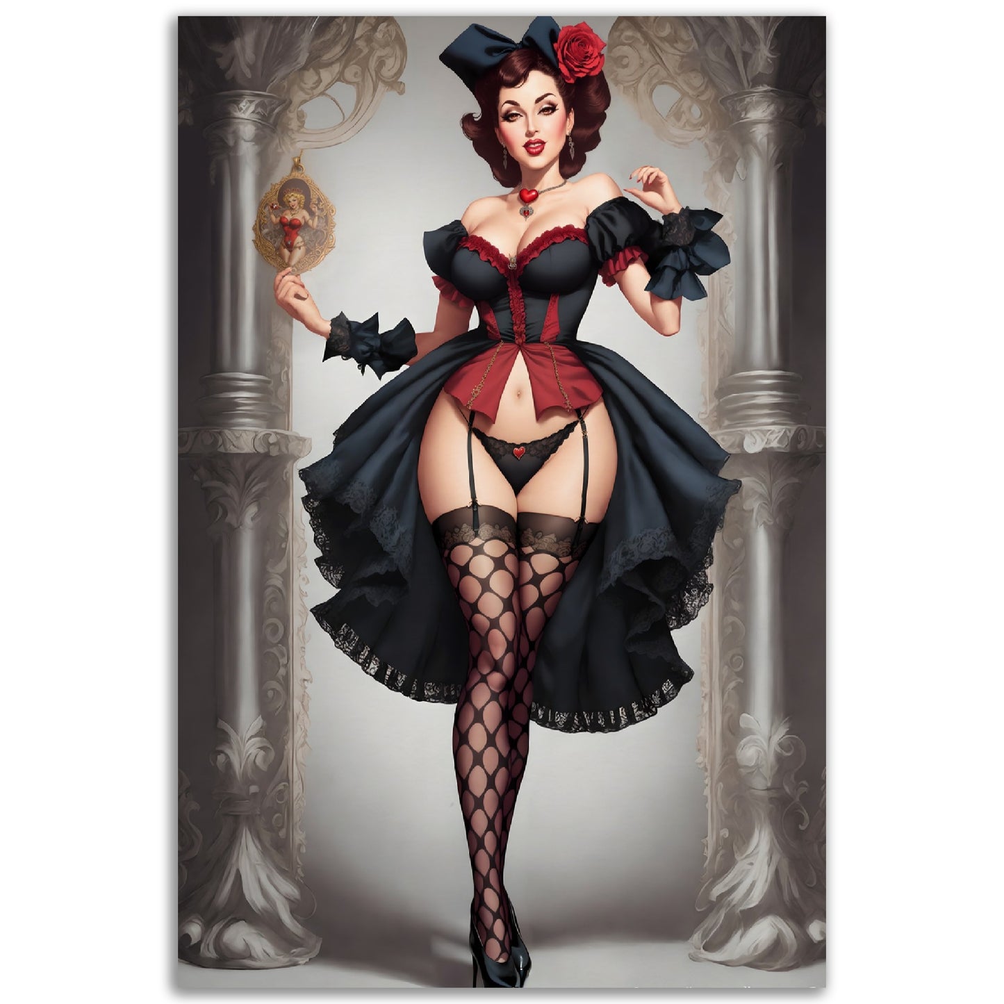 Daily Pinup #22 - Queen of Hearts Wall Art