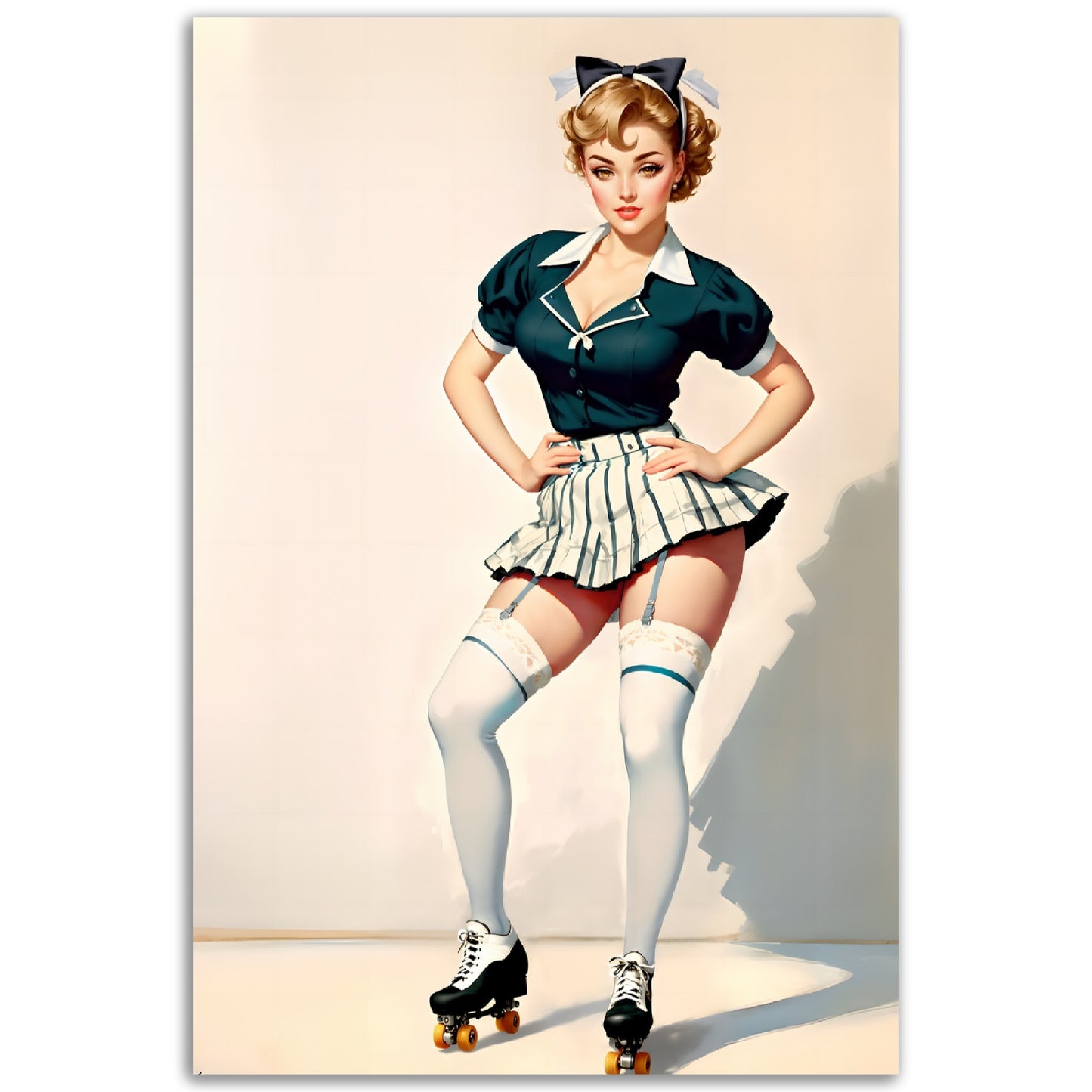 Daily Pinup #14 - Retro Car Hop Girl Wall Art