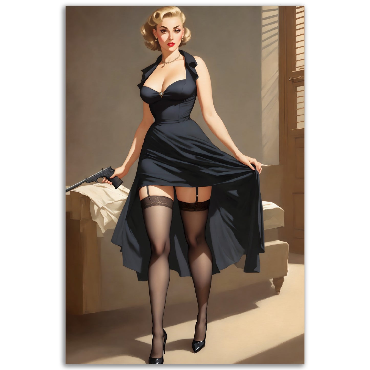 Daily Pinup #34 - Secret Agent Wall Art
